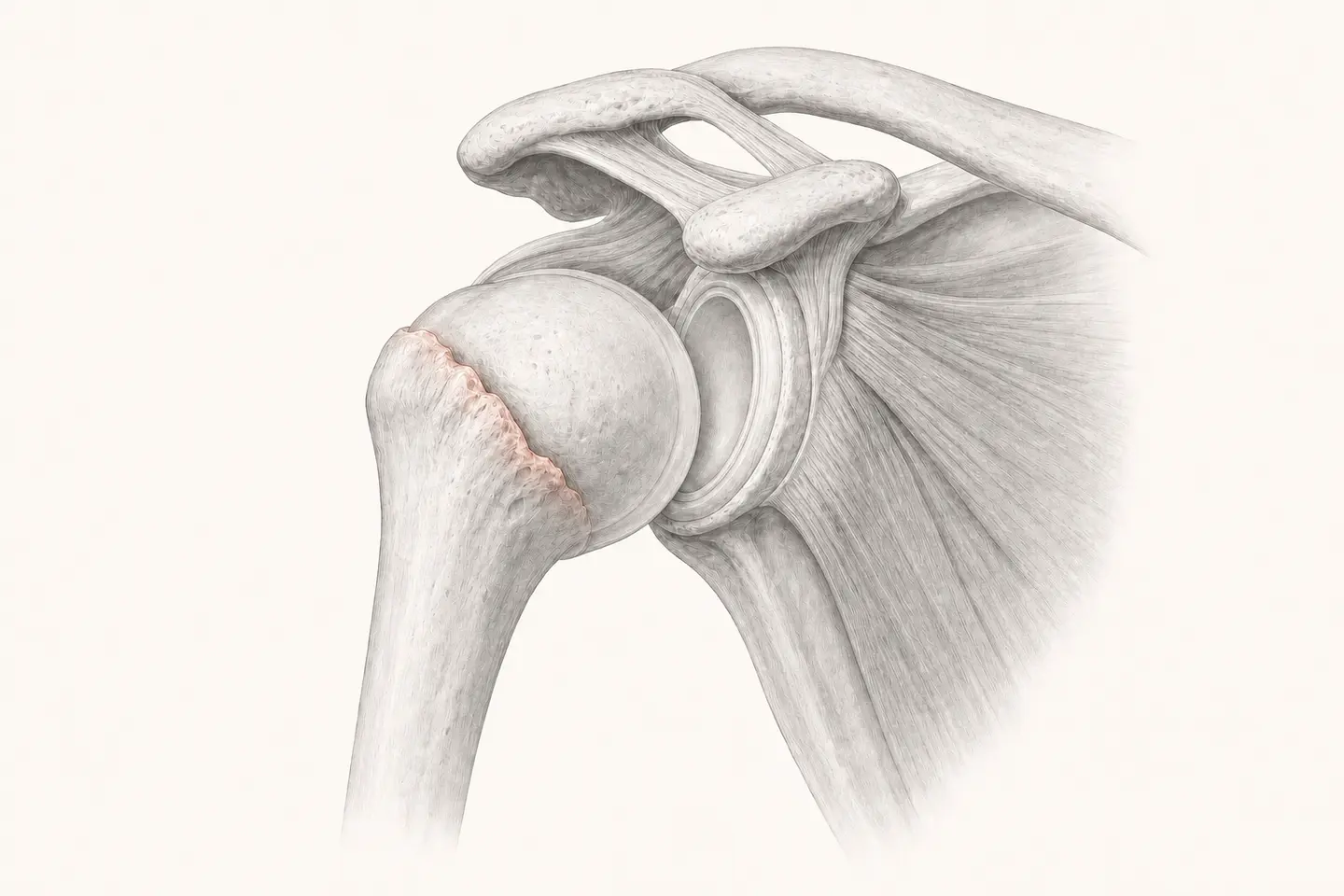 Illustration médicale d’une fracture de l’épaule